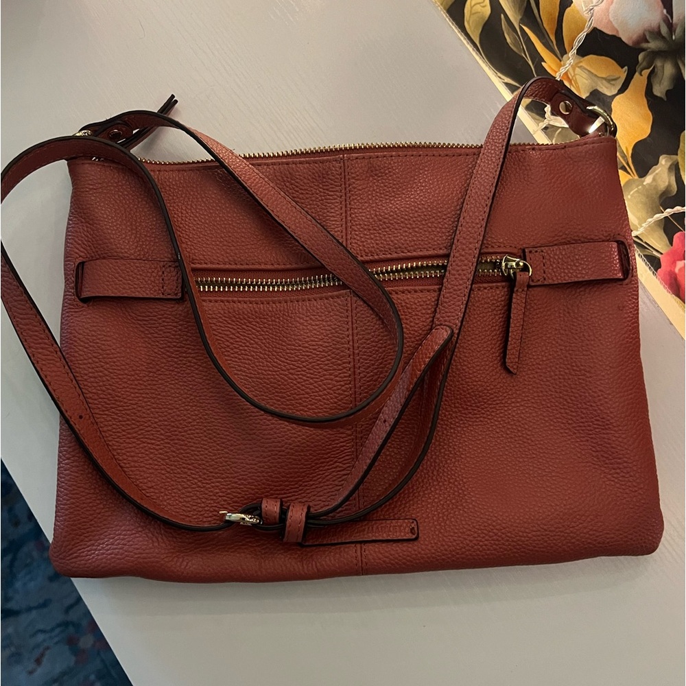 Leather cross body bag/purse